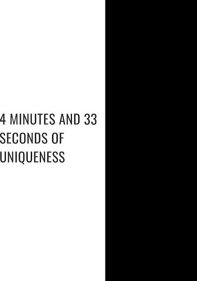 Cover image for the game 4 Minutes and 33 Seconds of Uniqueness