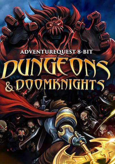 Cover image for the game AdventureQuest 8-Bit: Dungeons & DoomKnights