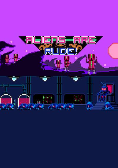 Cover image for the game Aliens Are Rude!