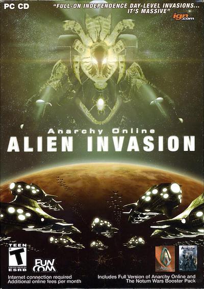 Cover image for the game Anarchy Online: Alien Invasion
