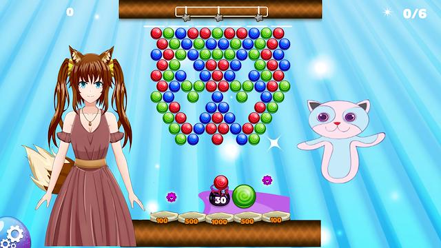 Image for the game Anime Bubble Pop