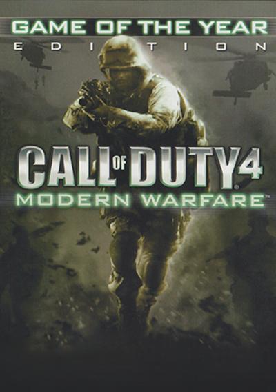Cover image for the game Call of Duty 4: Modern Warfare - Game of the Year Edition
