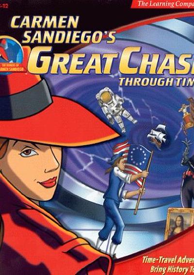 Cover image for the game Carmen Sandiego's Great Chase Through Time