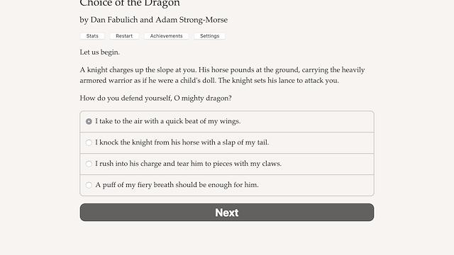 Image for the game Choice of the Dragon