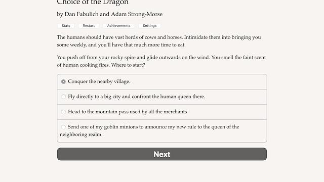 Image for the game Choice of the Dragon