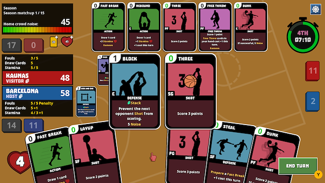 Image for the game Clutchtime: Basketball Deckbuilder