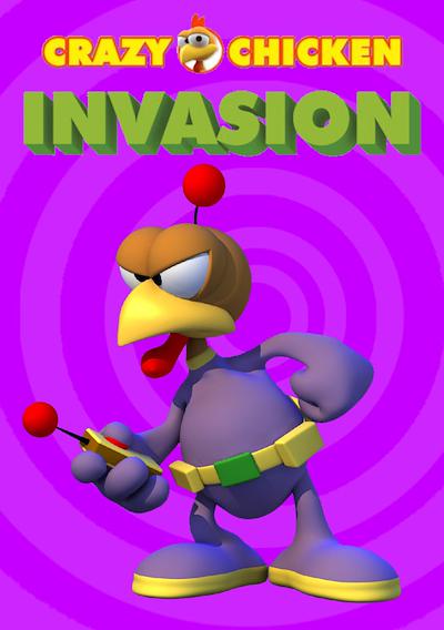 Cover image for the game Crazy Chicken: Invasion