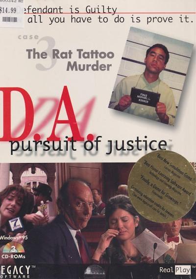 Cover image for the game D.A.: Pursuit of Justice - The Rat Tattoo Murder