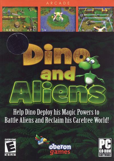 Cover image for the game Dino and Aliens