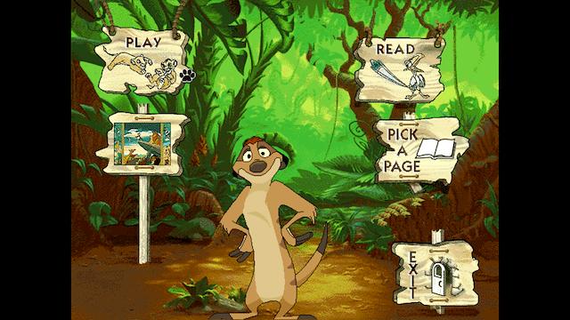 Image for the game Disney's Animated Storybook: The Lion King