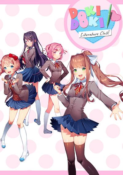 Cover image for the game Doki Doki Literature Club!