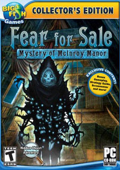 Cover image for the game Fear for Sale: Mystery of McInroy Manor - Collector's Edition