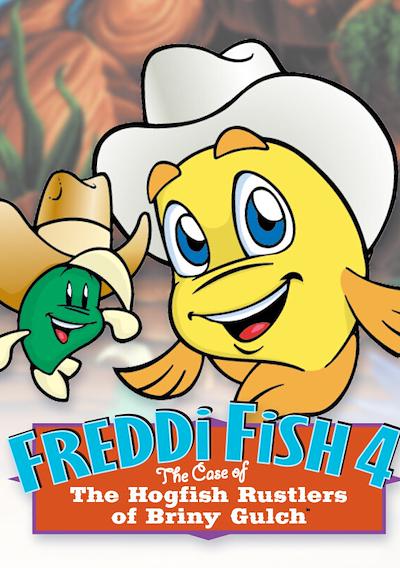 Cover image for the game Freddi Fish 4: The Case of the Hogfish Rustlers of Briny Gulch