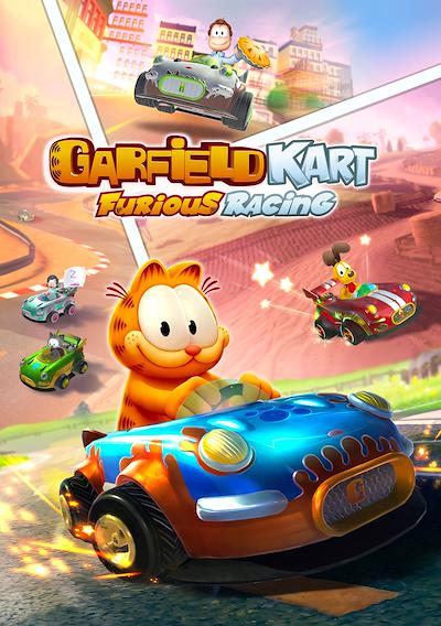 Cover image for the game Garfield Kart: Furious Racing