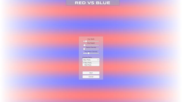 Image for the game Gerrymandering: Red vs Blue