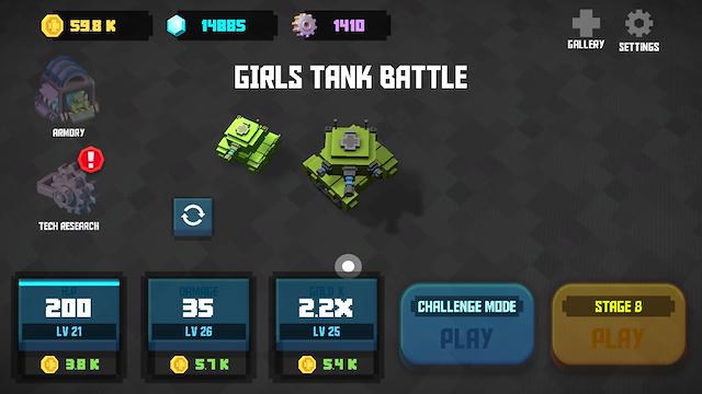 Image for the game Girls Tank Battle