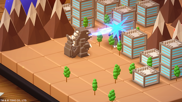 Image for the game Godzilla Voxel Wars