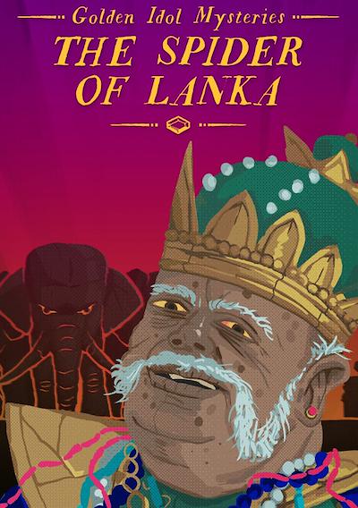 Cover image for the game Golden Idol Mysteries: The Spider of Lanka