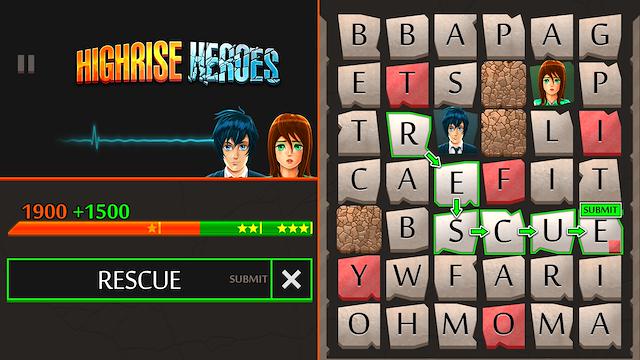 Image for the game Highrise Heroes: Word Challenge