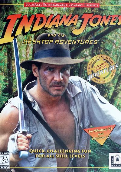 Cover image for the game Indiana Jones and His Desktop Adventures