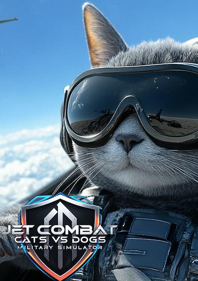 Cover image for the game Jet Combat: Cats vs. Dogs Military Simulator