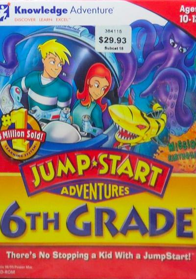 Cover image for the game JumpStart Adventures 6th Grade: Mission EarthQuest
