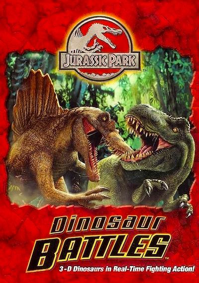 Cover image for the game Jurassic Park: Dinosaur Battles