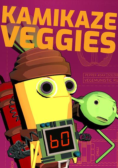 Cover image for the game Kamikaze Veggies