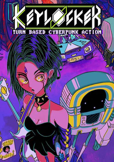 Cover image for the game Keylocker: Turn Based Cyberpunk Action