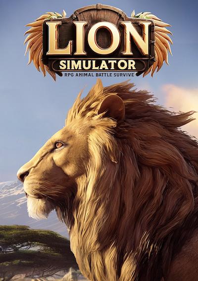 Cover image for the game Lion Simulator RPG: Animal Battle Survive