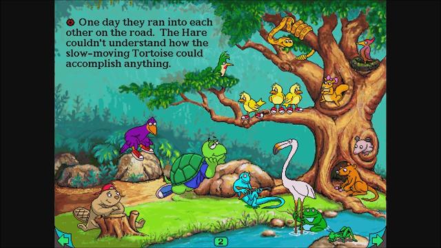 Image for the game Living Books: Aesop's The Tortoise and the Hare