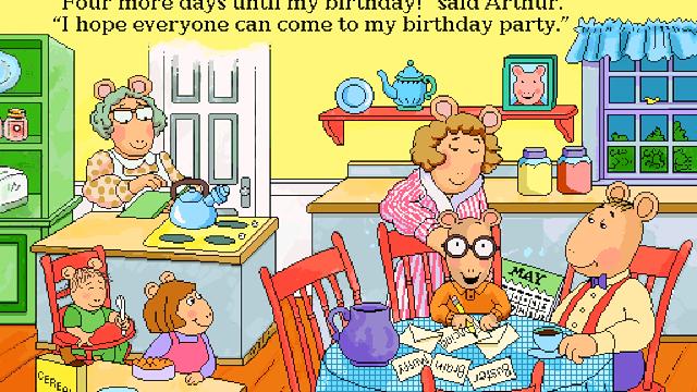 Image for the game Living Books: Arthur's Birthday