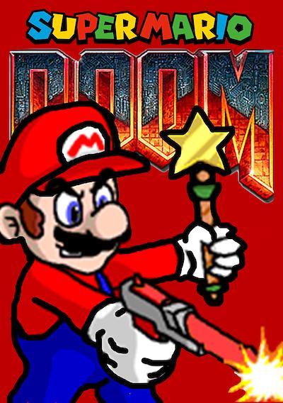 Cover image for the game Mario Doom