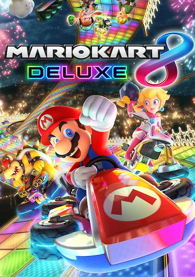 Cover image for the game Mario Kart 8 Deluxe