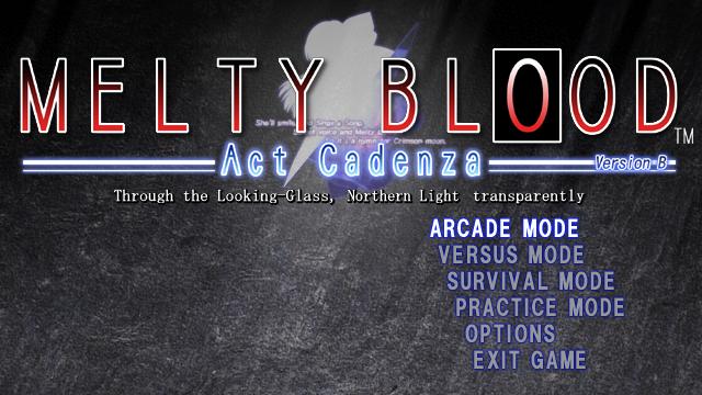 Image for the game Melty Blood Act Cadenza Ver. B
