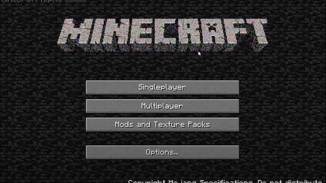 Image for the game Minecraft Alpha 0.0.0