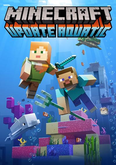 Cover image for the game Minecraft: Update Aquatic
