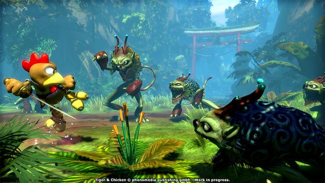 Image for the game Moorhuhn: Tiger and Chicken