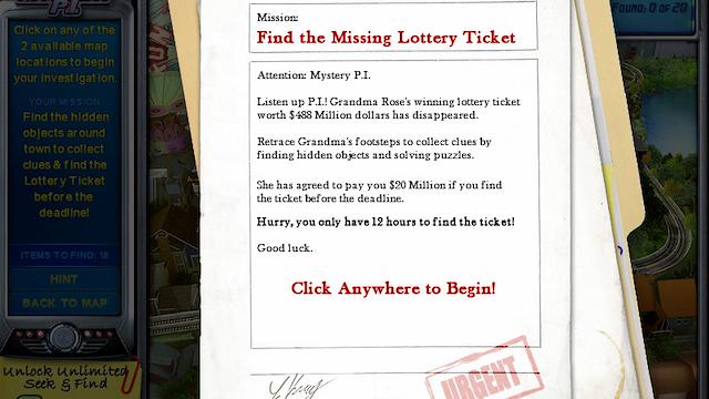 Image for the game Mystery P.I.: The Lottery Ticket