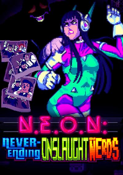 Cover image for the game N.E.O.N.: Never-Ending Onslaught of Nerds