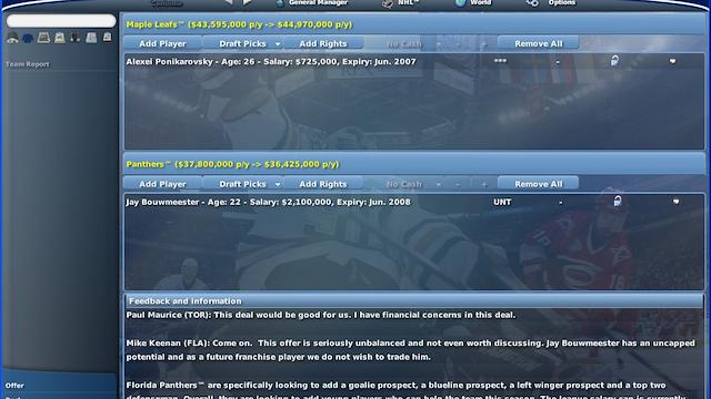 Image for the game NHL Eastside Hockey Manager 2007