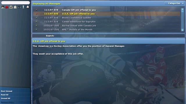 Image for the game NHL Eastside Hockey Manager 2007