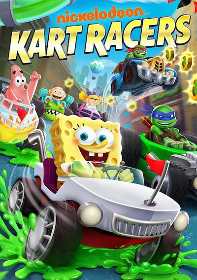 Cover image for the game Nickelodeon Kart Racers