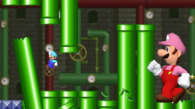 Image for the game NSMB: Mario vs. Luigi Online