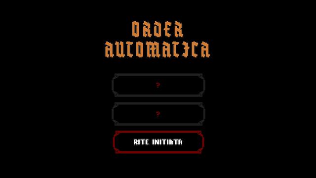 Image for the game Order Automatica