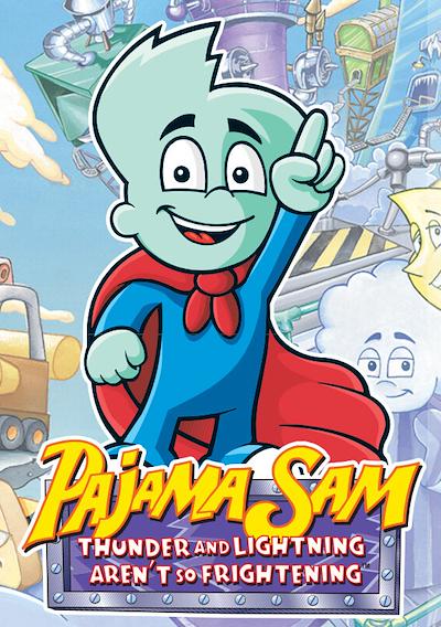 Cover image for the game Pajama Sam 2: Thunder and Lightning Aren't so Frightening