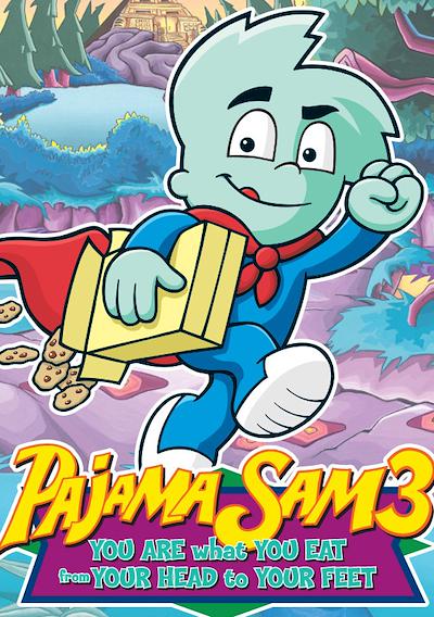 Cover image for the game Pajama Sam 3: You Are What You Eat From Your Head to Your Feet