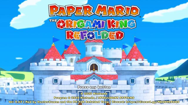 Image for the game Paper Mario: The Origami King Refolded