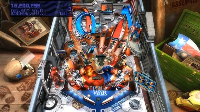 Image for the game Pinball FX2: Marvel Civil War