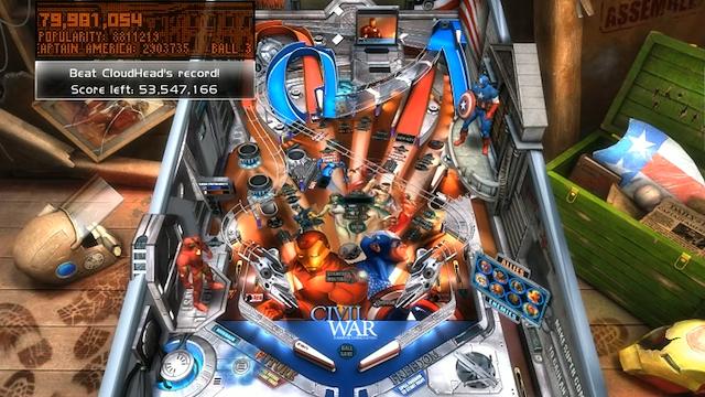 Image for the game Pinball FX2: Marvel Civil War